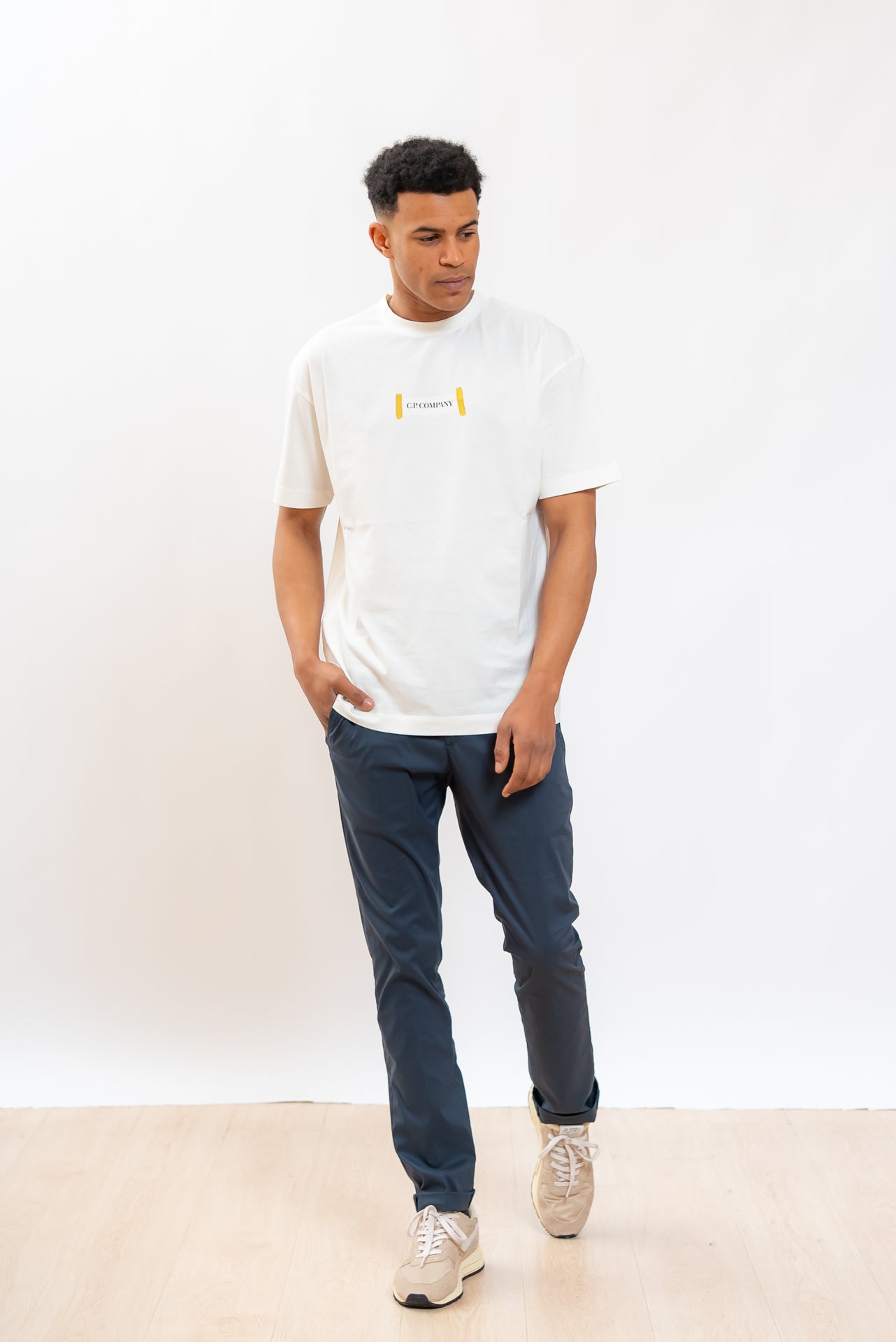 Pantaloni Gaubert Blu in Popeline Stretch