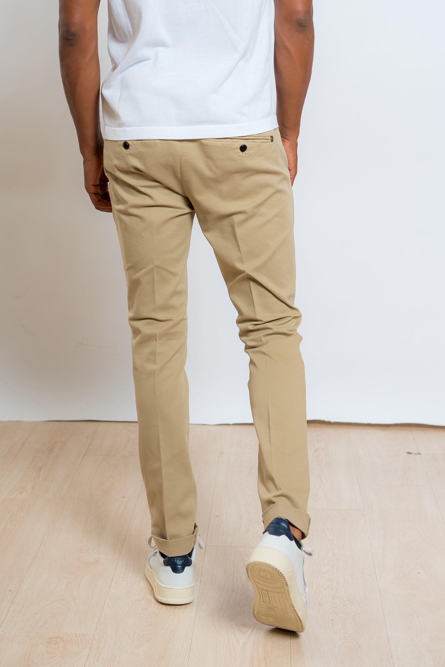 Pantalone Beige Gaubert Slim in Cotone
