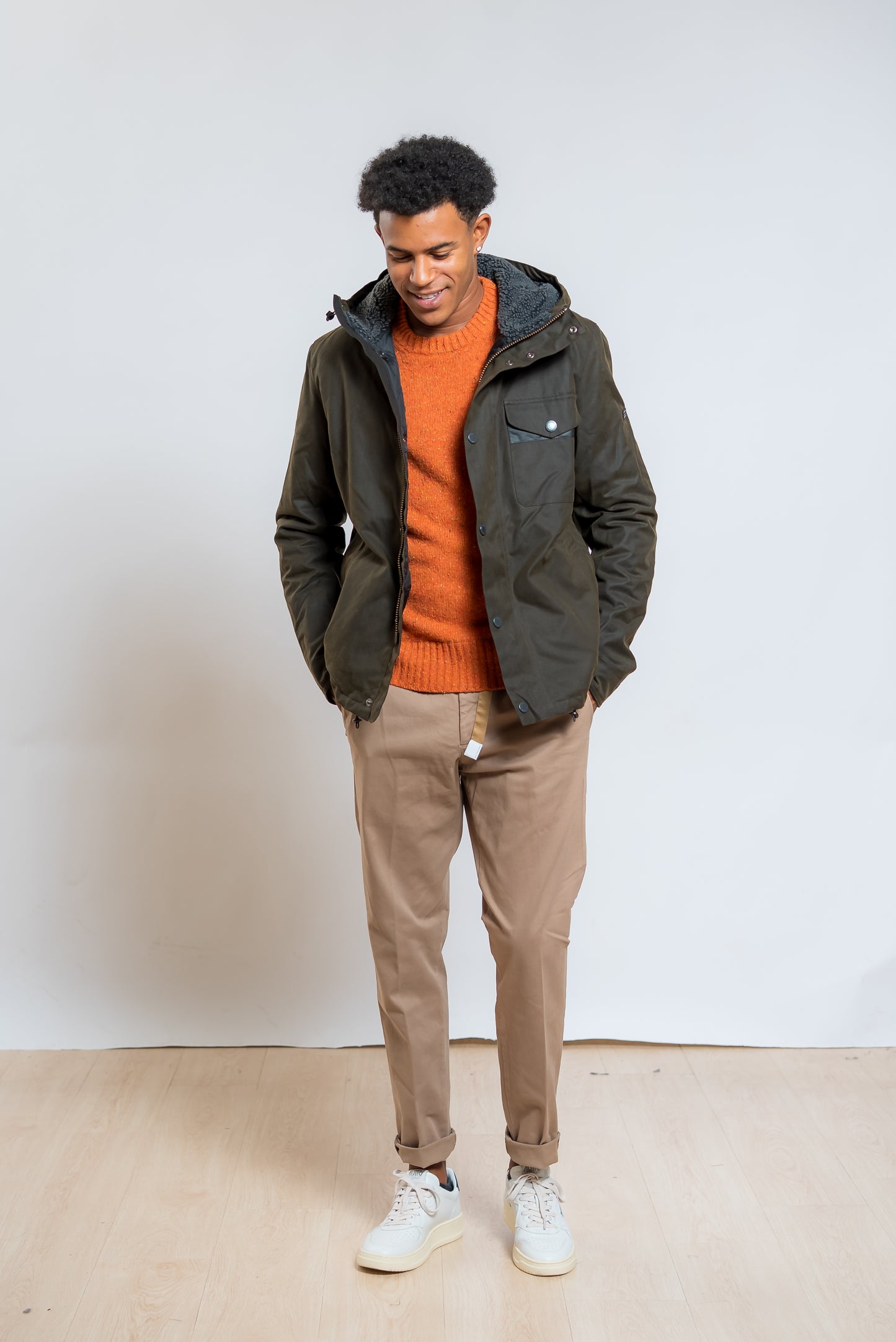 Giacca Verdone Kevlar Wax Cerata