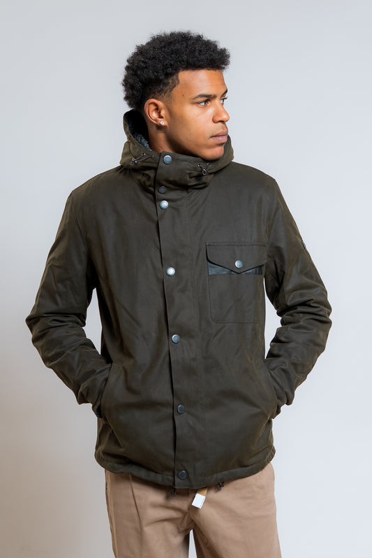 Giacca Verdone Kevlar Wax Cerata