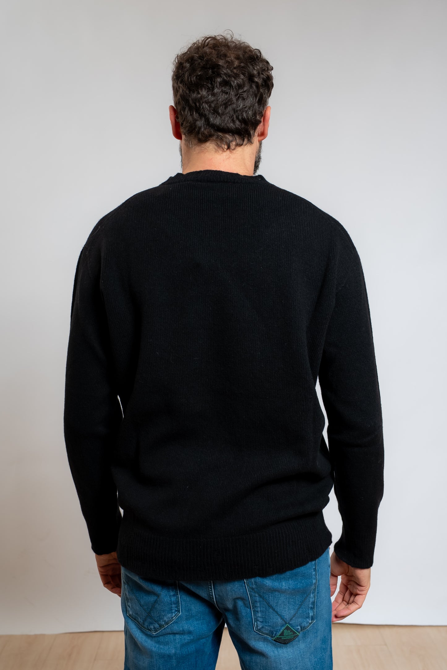 Maglione in Lana e Cashmere Nero