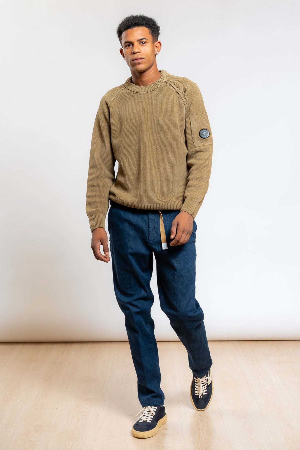 Jeans Greg Blu in Denim di Cotone Cimosato
