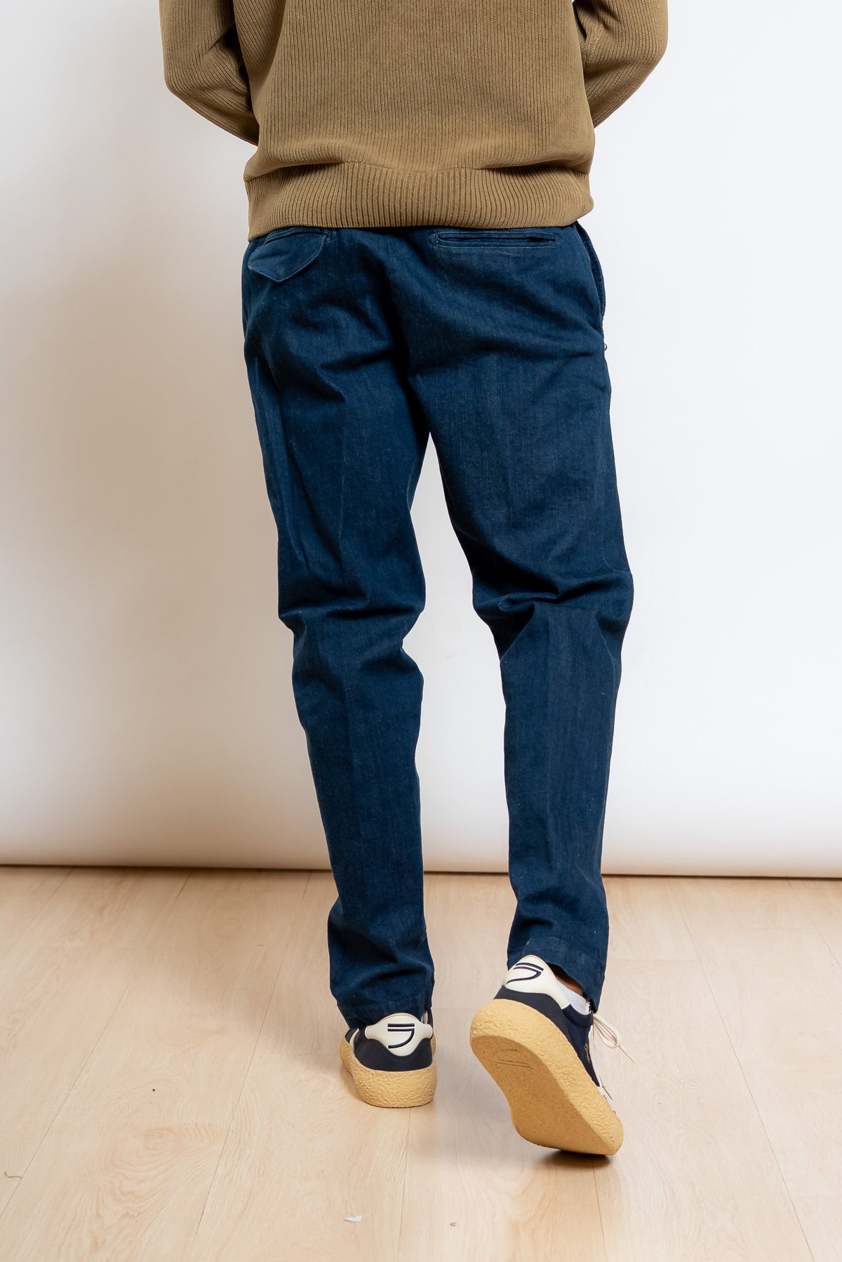 Jeans Greg Blu in Denim di Cotone Cimosato