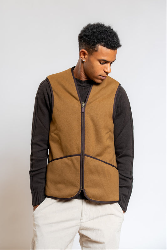 Gilet Warm Pile con Zip