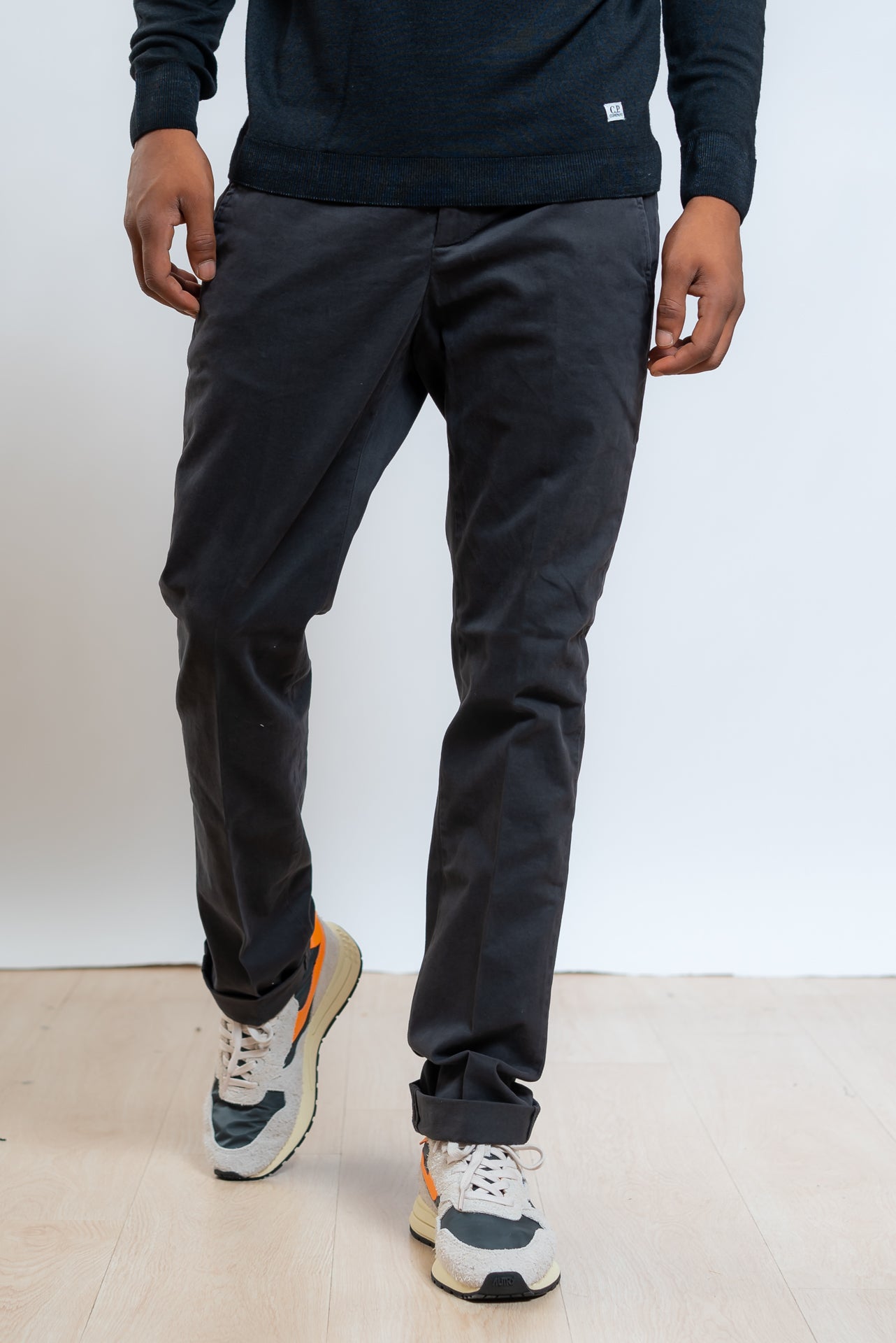 Pantalone Gaubert Chino in Cotone Grigio