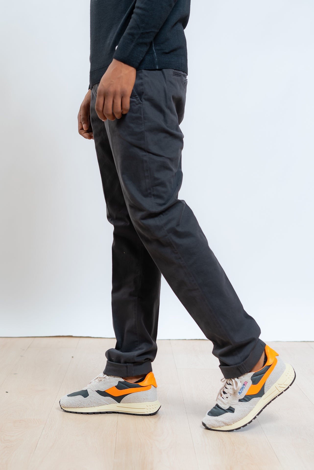 Pantalone Gaubert Chino in Cotone Grigio