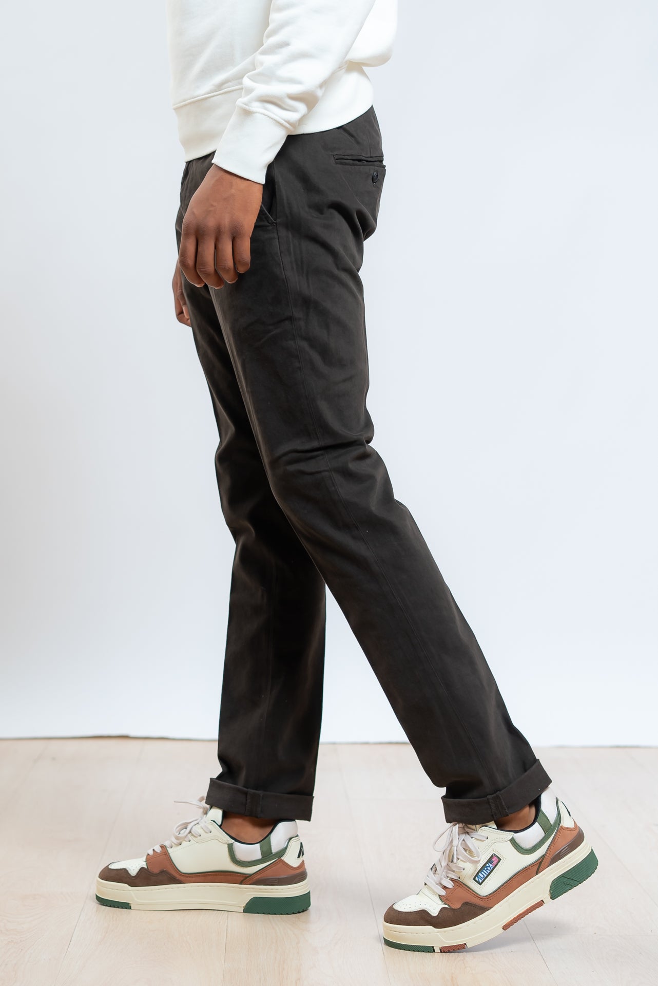 Pantalone Gaubert Chino in Cotone Ecosostenibile Marrone