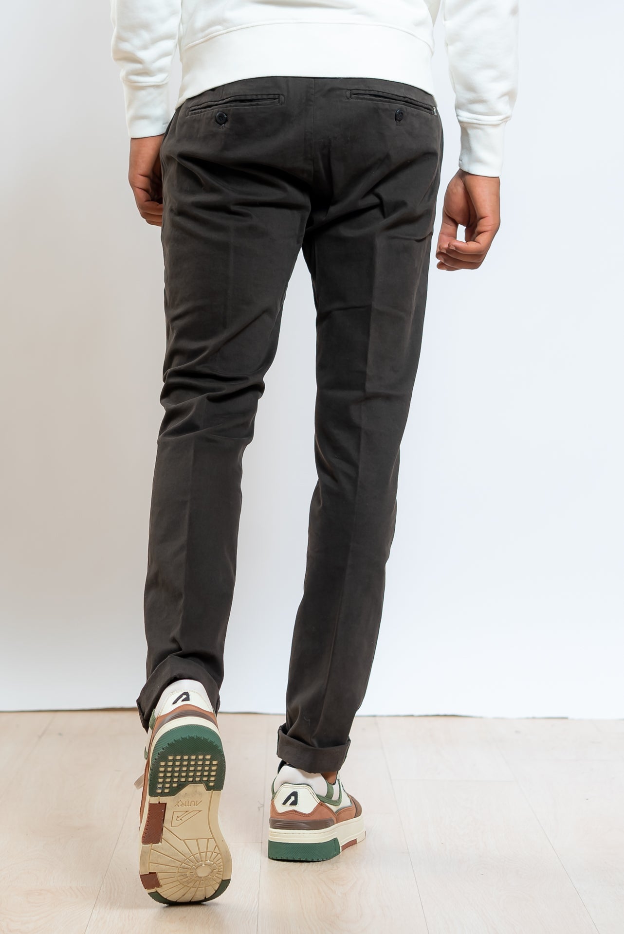 Pantalone Gaubert Chino in Cotone Ecosostenibile Marrone