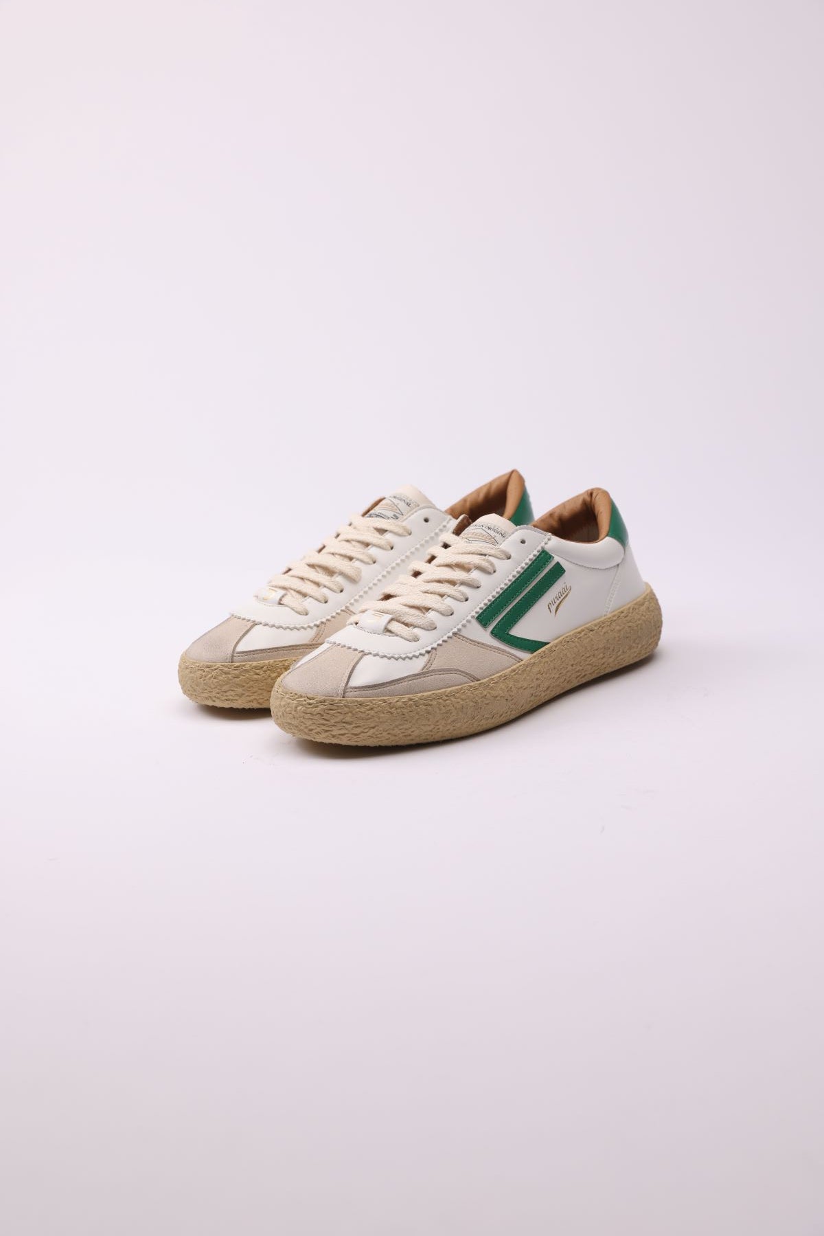 Sneakers Vintage Vegana Bianca e Verde