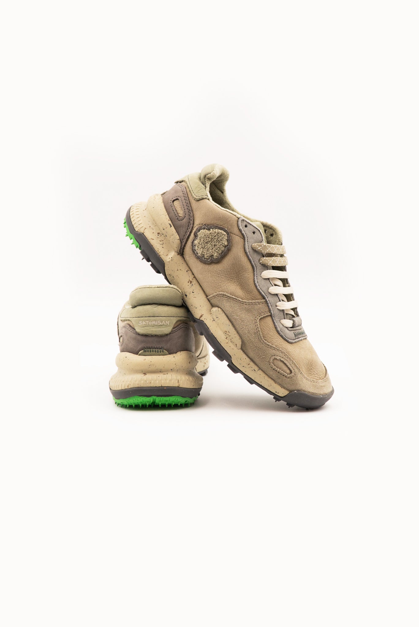 Sneakers in Pelle Grigia Chacrona Premium