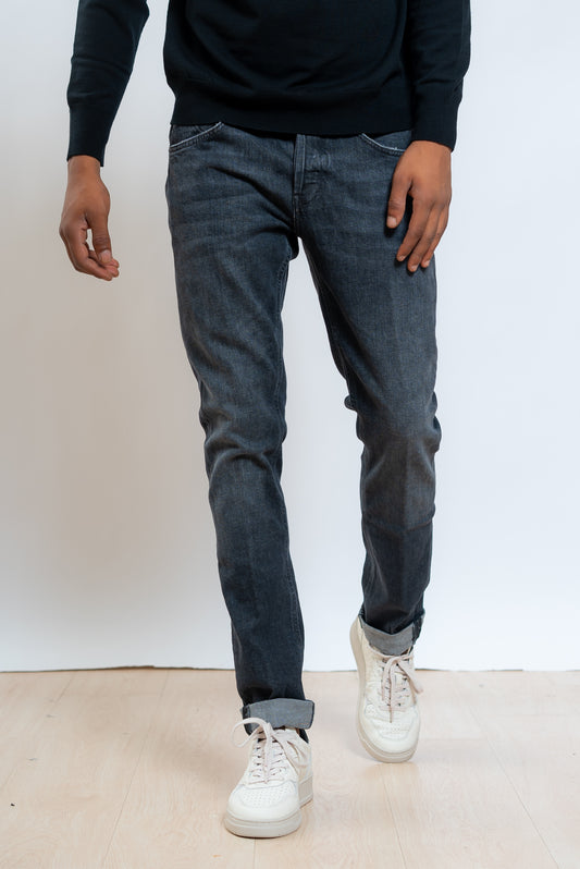Dondup uomo Jeans George Grigio Skinny Fit, fronte