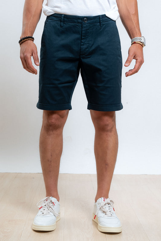 sun68 bermuda uomo blu chino, fronte