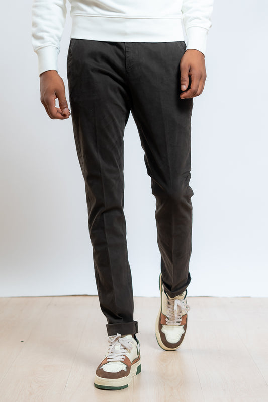 Pantalone Gaubert Chino in Cotone Ecosostenibile Marrone