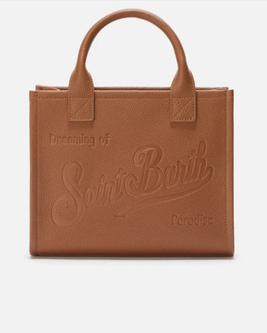 borsa in pelle marrone vanity midi in pelle 
