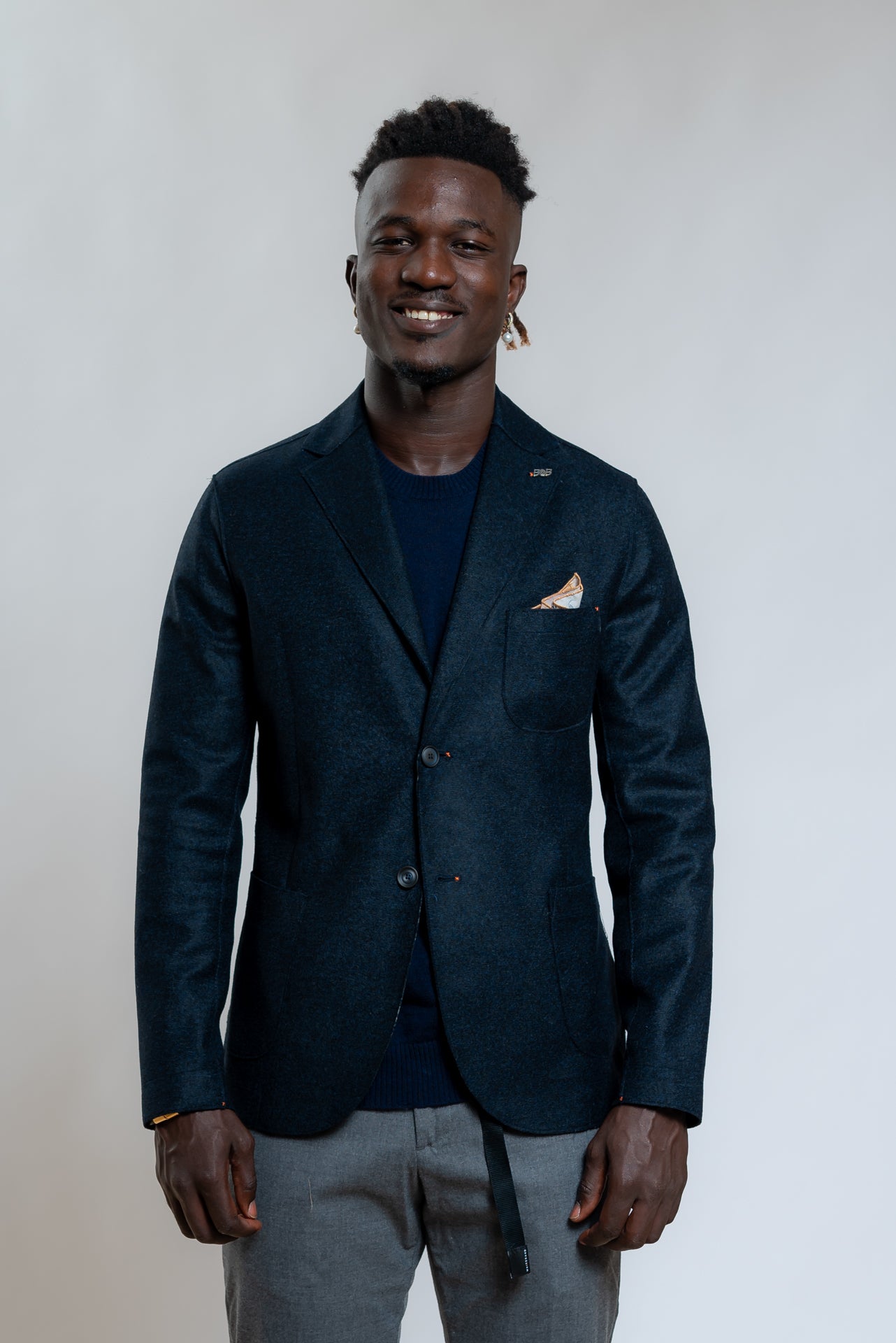 Bob Company Giacca Pole Monopetto Blu, fronte