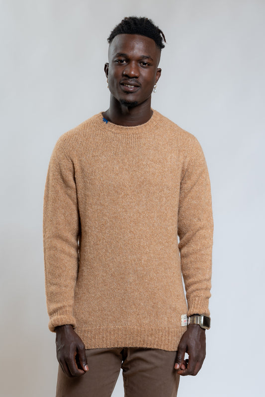 cp company Maglione Will a Girocollo In lana Beige, fronte