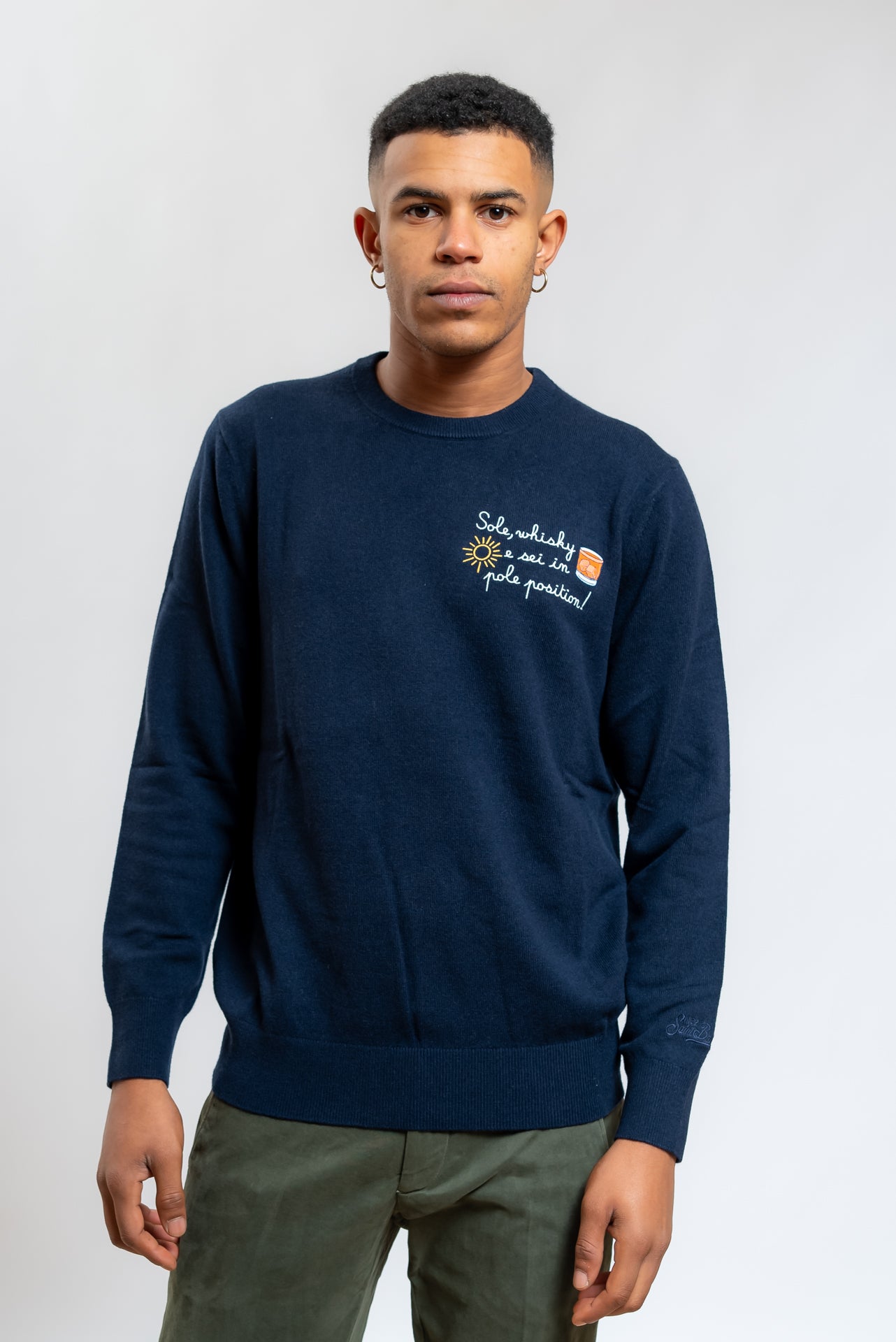 Maglione Heron Light Sole Pole Position Blu