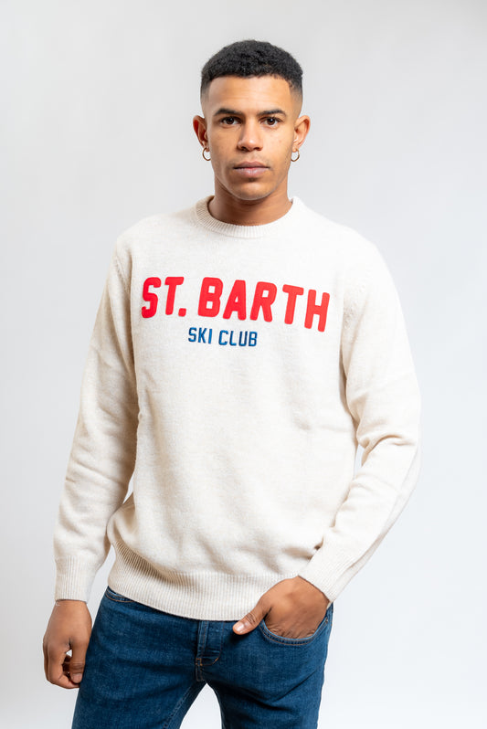 Maglione Heron Donegal in Lana Beige