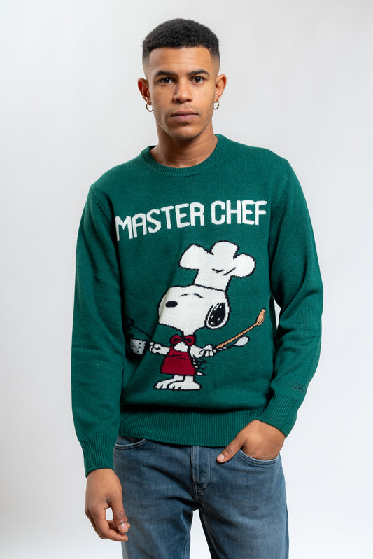 Maglione Heron Snoopy Chef Verde