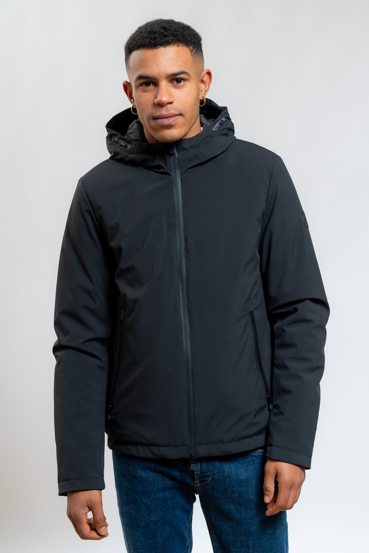 Giubbotto Akita/SC in Tessuto Tecnico Nero