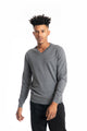 Maglia Grigia con Scollo a V
