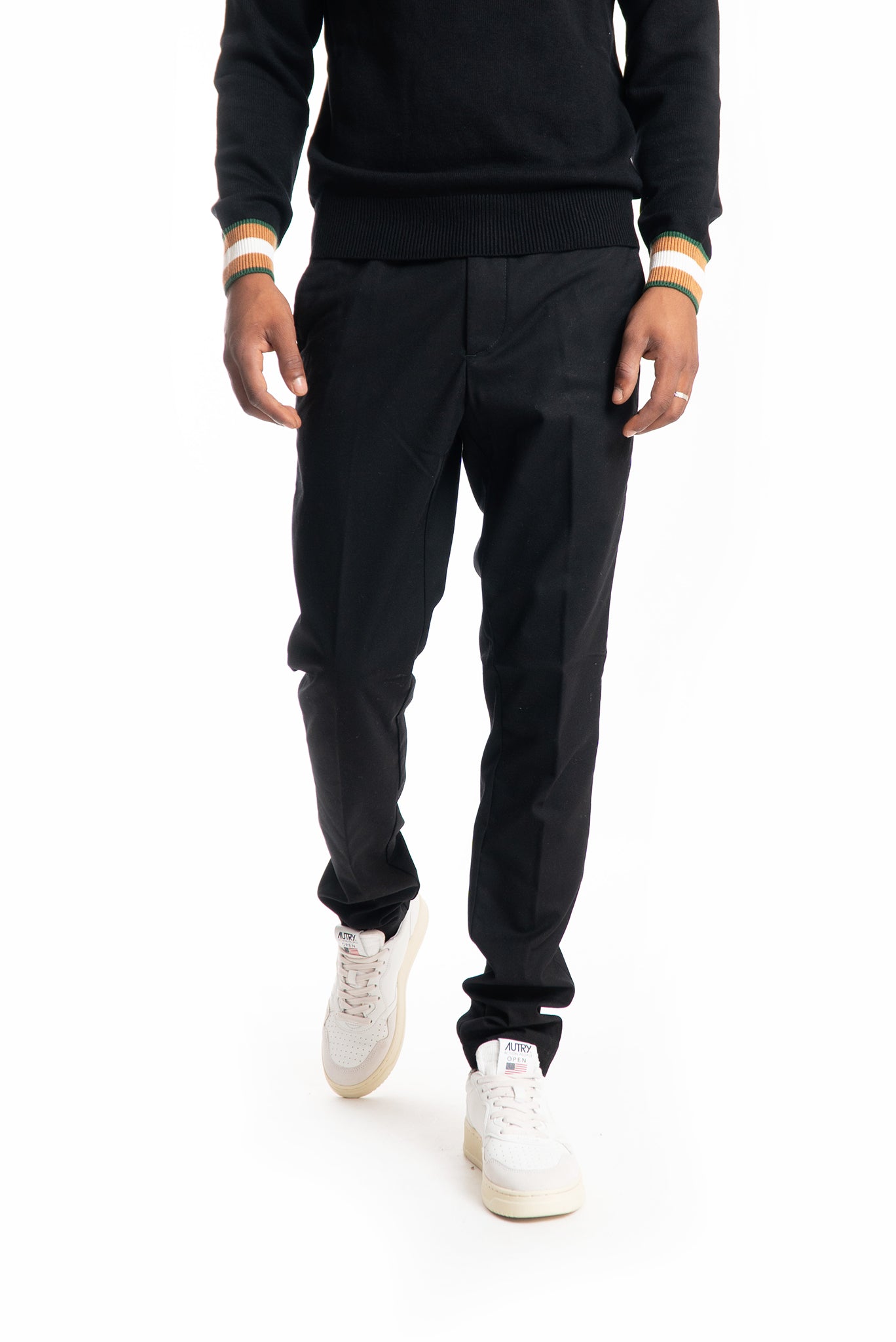 Pantalone Robert Nero con Coulisse