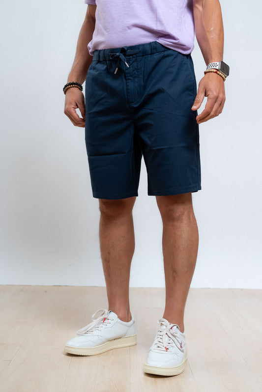 sun68 uomo bermuda blu coulisse solid, fronte