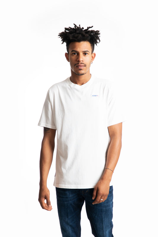 t-shirt bianca in cotone Autry uomo, fronte