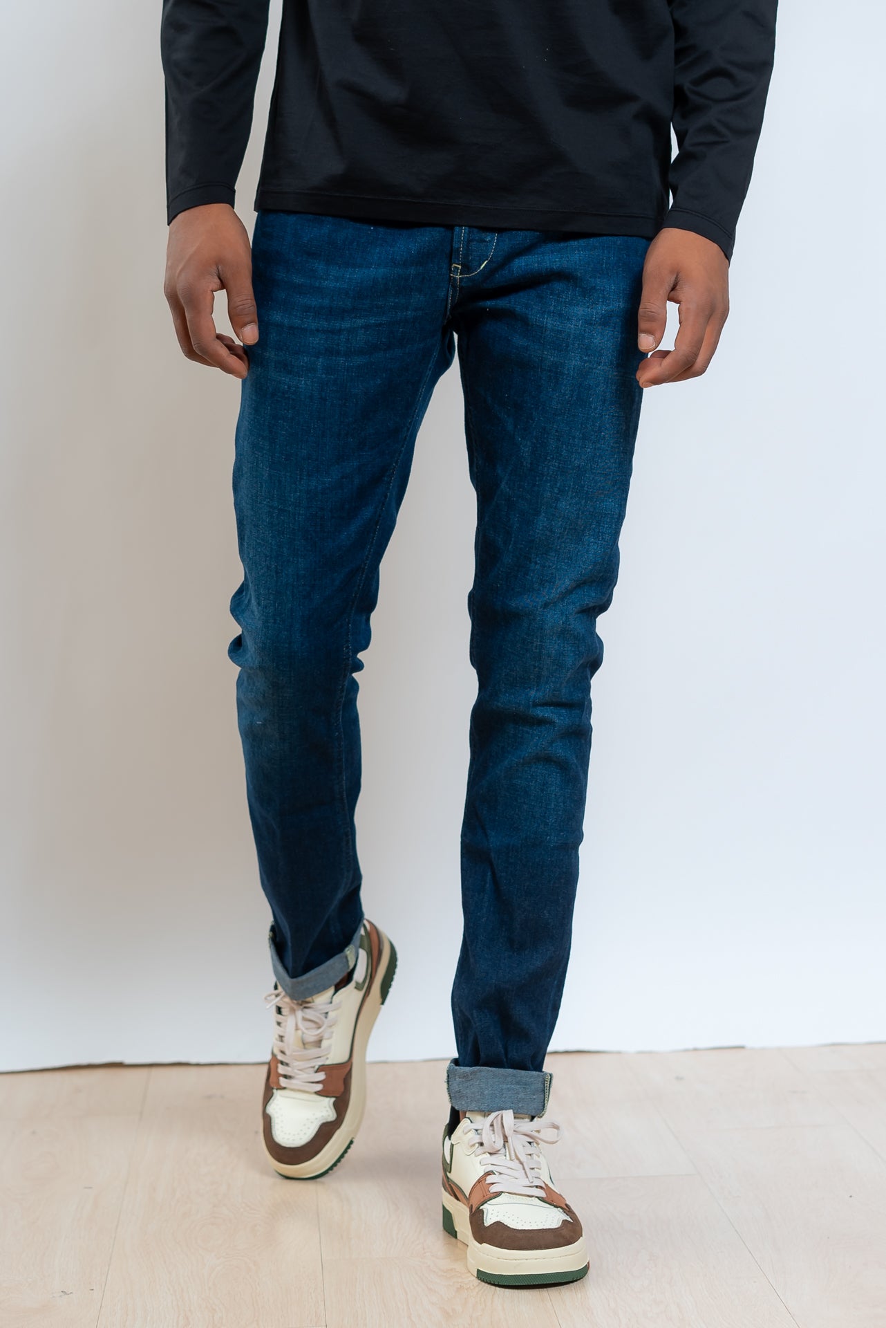 dondup uomo Jeans George Blu Medio Skinny Fit, fronte