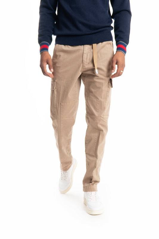 Pantalone Cargo Beige in Cotone