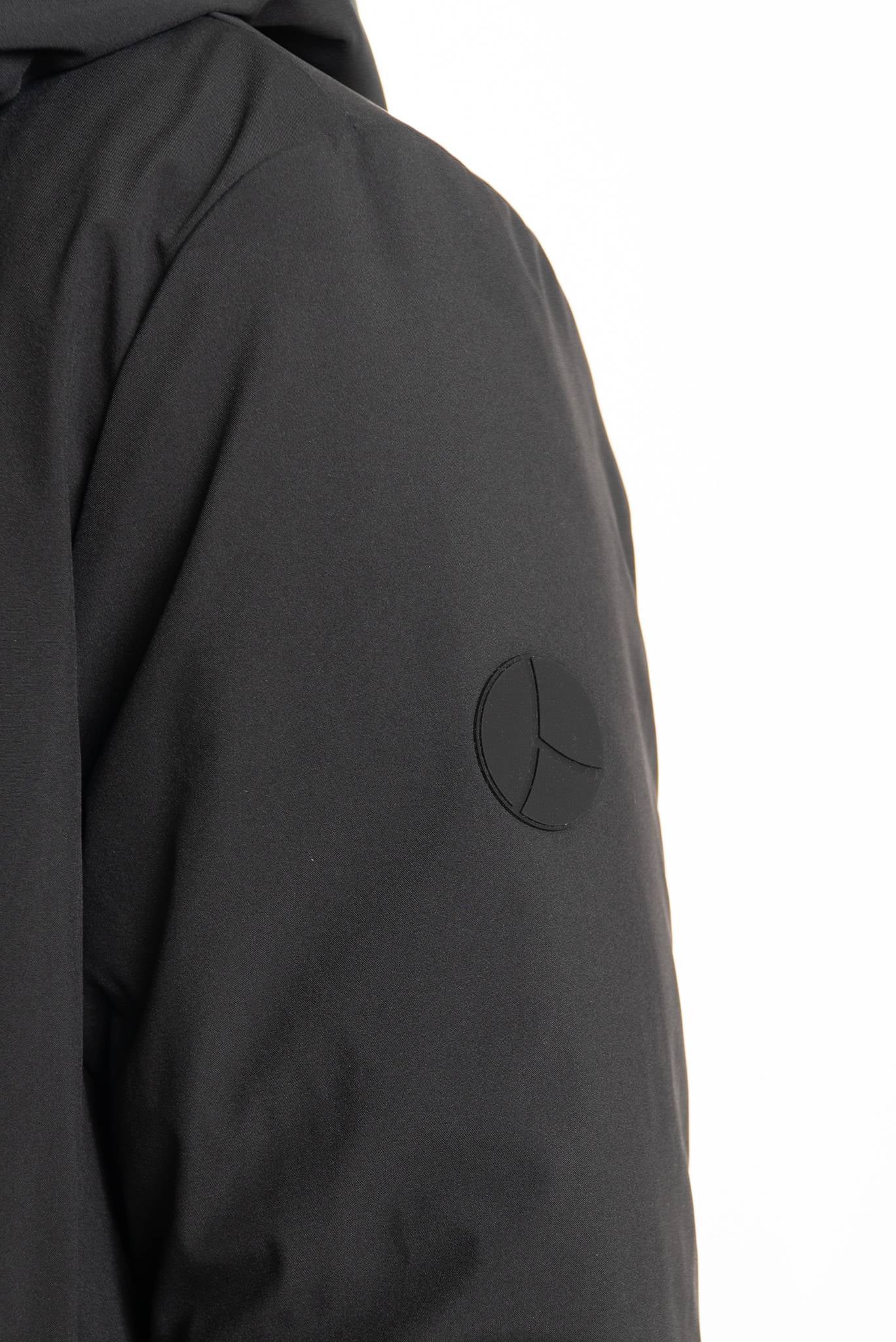 people of shibuya giubbino nero impermeabile modello kita, dettaglio