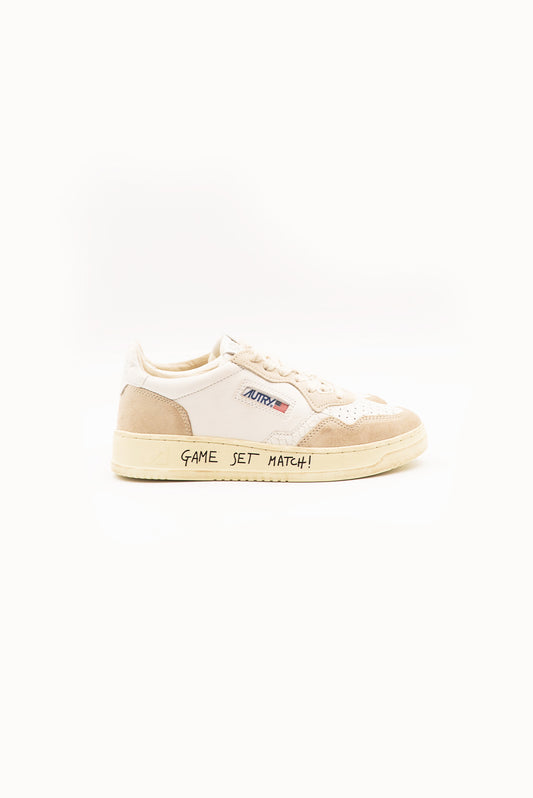 Sneakers Medalist Low in Pelle con Talloncino Bianco