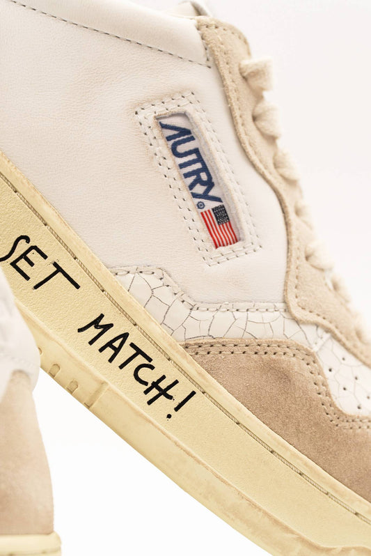 Sneakers Medalist Low in Pelle con Talloncino Bianco