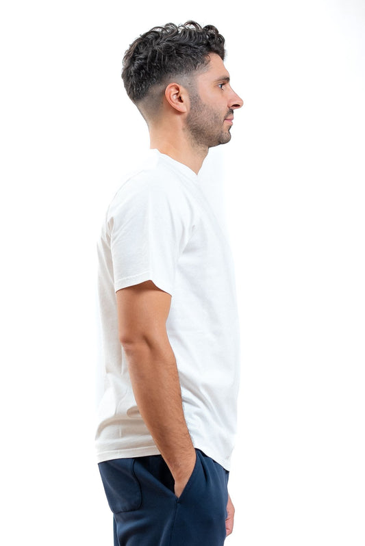 autry abbigliamento uomo t-shirt bianca basic in saldo, lato