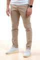 Pantaloni Gaubert Beige in Popeline Stretch