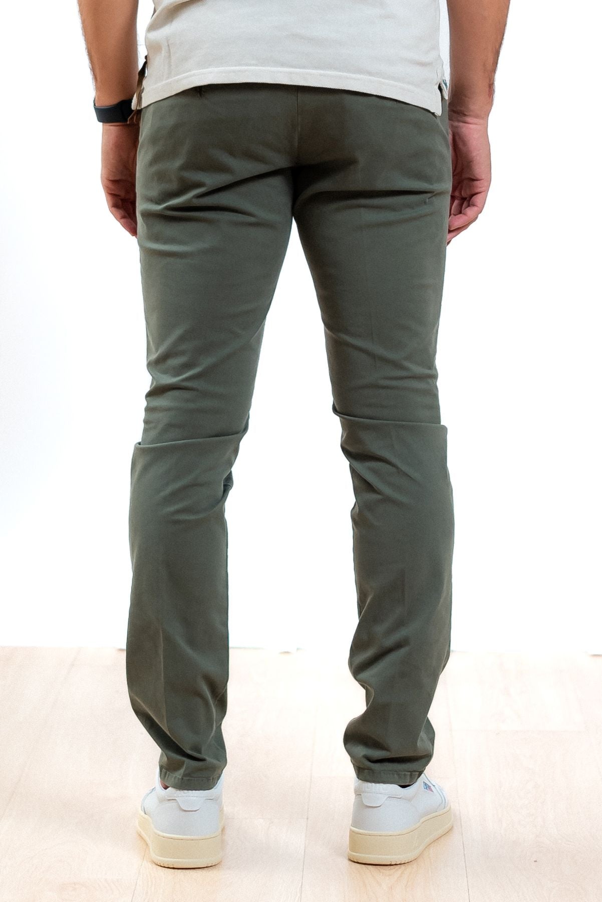 Roy rogers uomo pantalone chino new rolf verde, retro