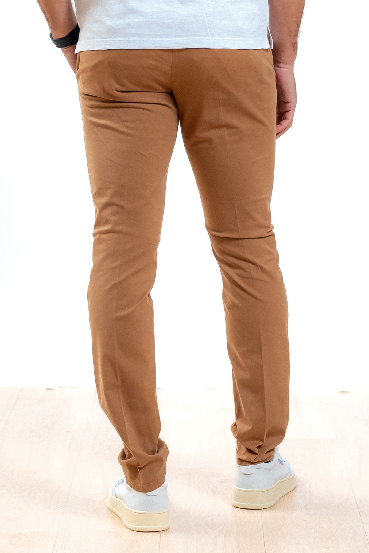 Roy rogers uomo pantalone new rolf chino marrone, retro