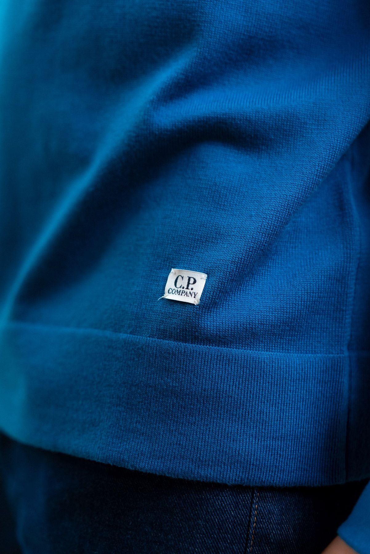 Maglia Sea Island in Cotone Azzurro