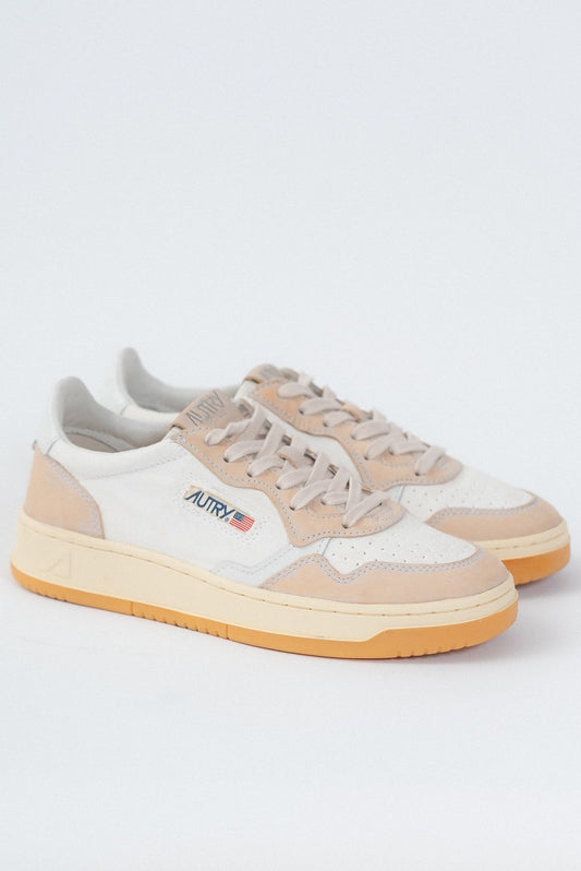 autry sneakers uomo medalist in canvas bianco in saldo - vista laterale