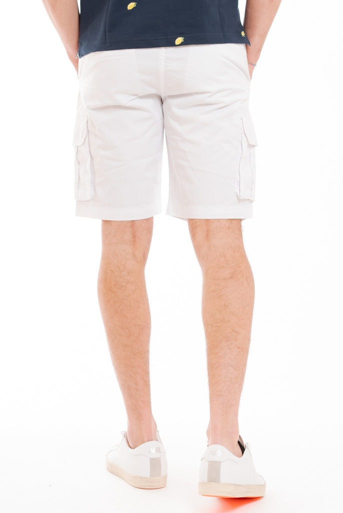SUN68 - Bermuda Bianco con Tasconi