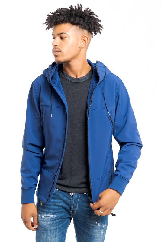 C.P. Company - Giubbino Blu con Cappuccio SoftShell