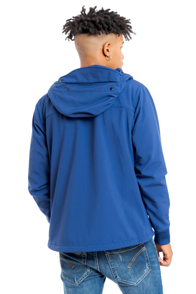 C.P. Company - Giubbino Blu con Cappuccio SoftShell