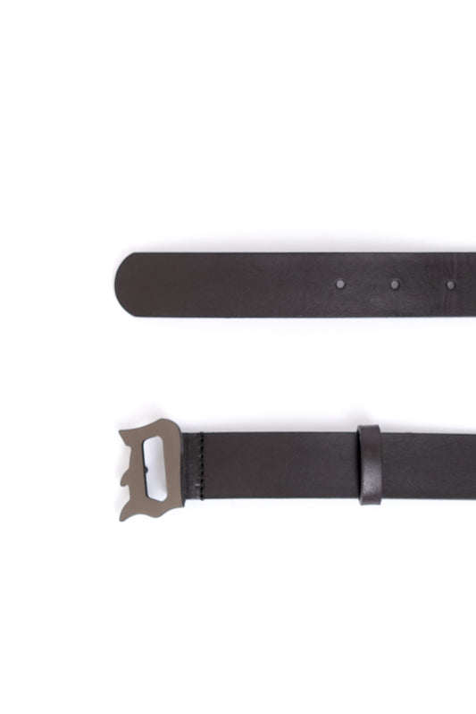 DONDUP - Cintura in Pelle Uomo Nera H3