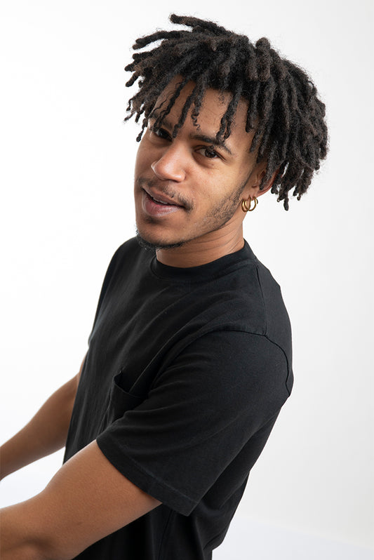 T-shirt con Taschino Used Nero