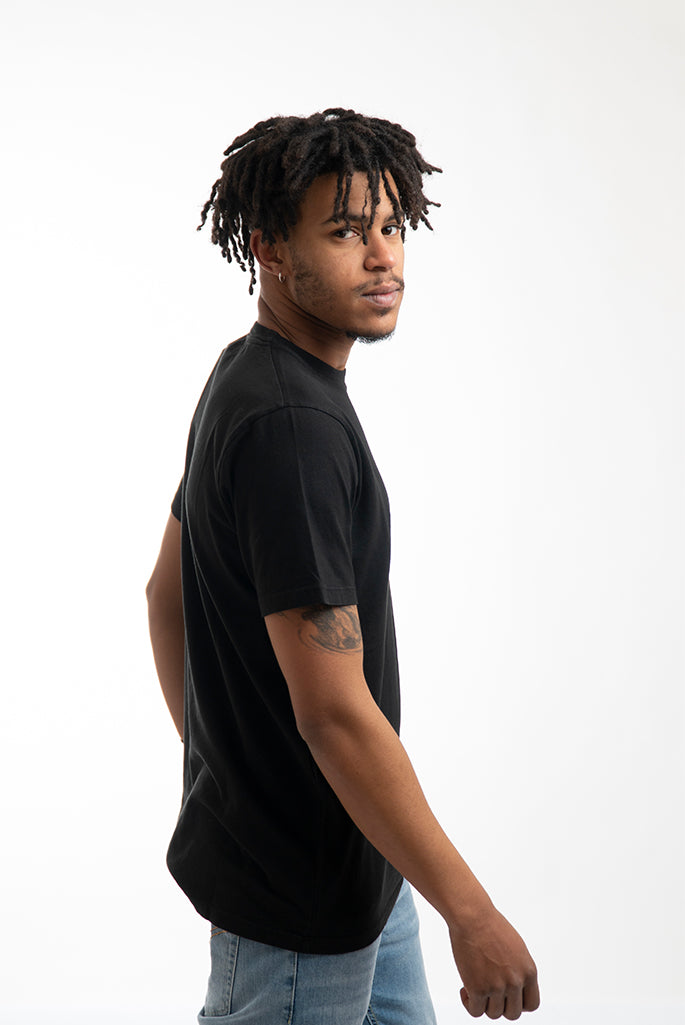 T-shirt con Taschino Used Nero