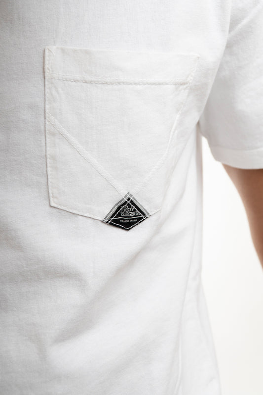 T-shirt con Taschino Used Bianco