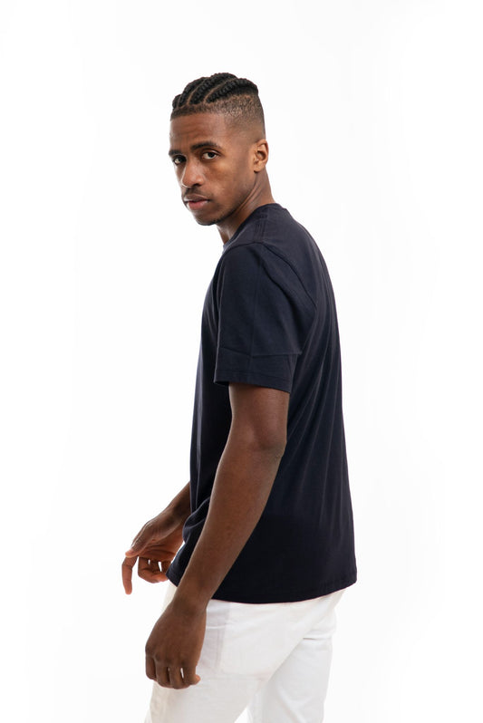 T-shirt con Logo Basic Blu