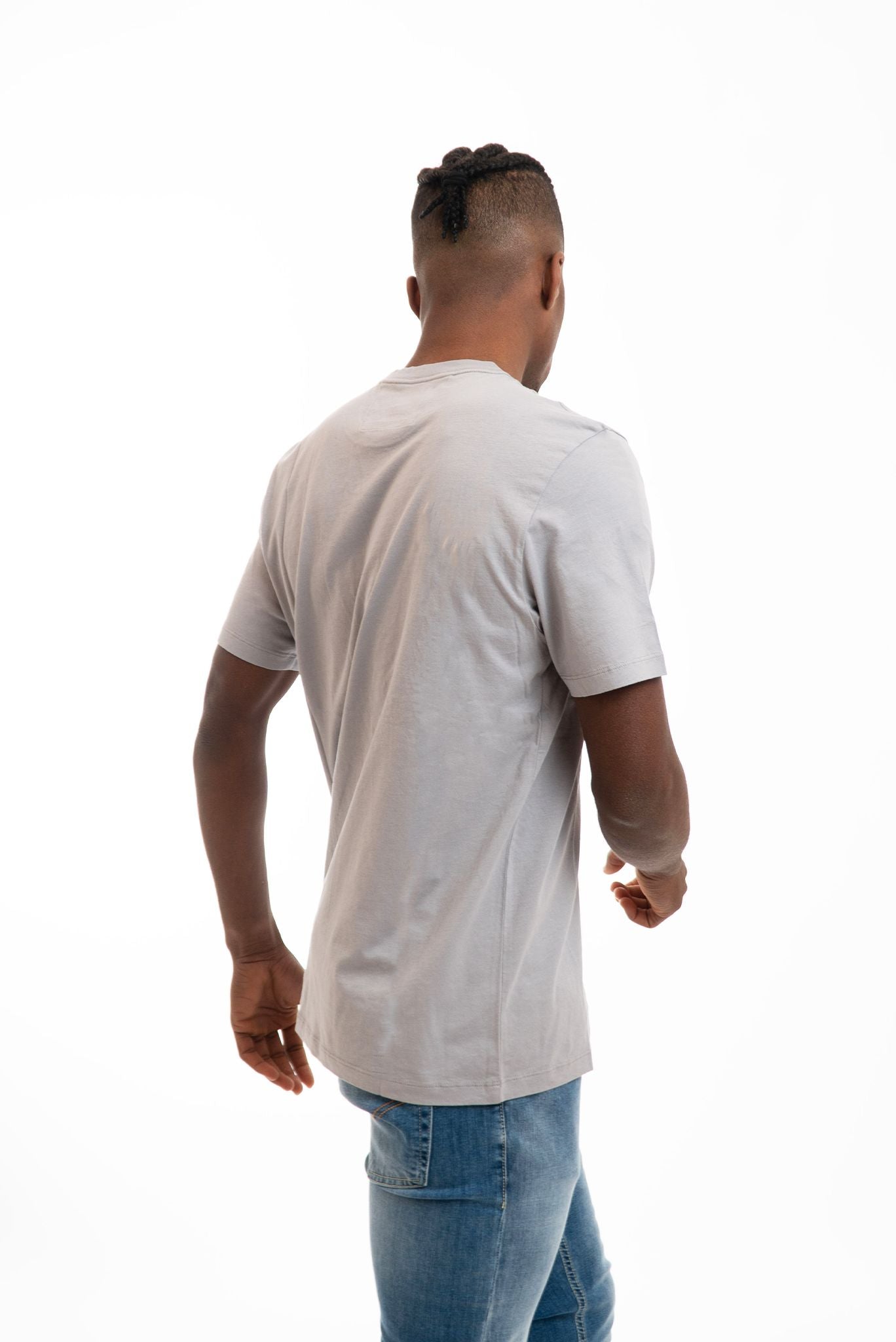 T-shirt con Logo Basic Grigio