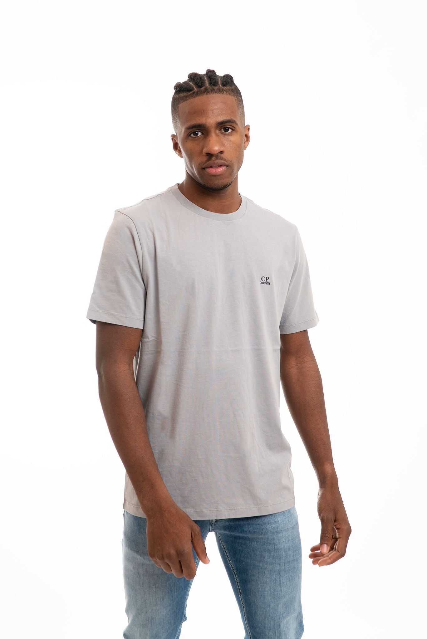 T-shirt con Logo Basic Grigio