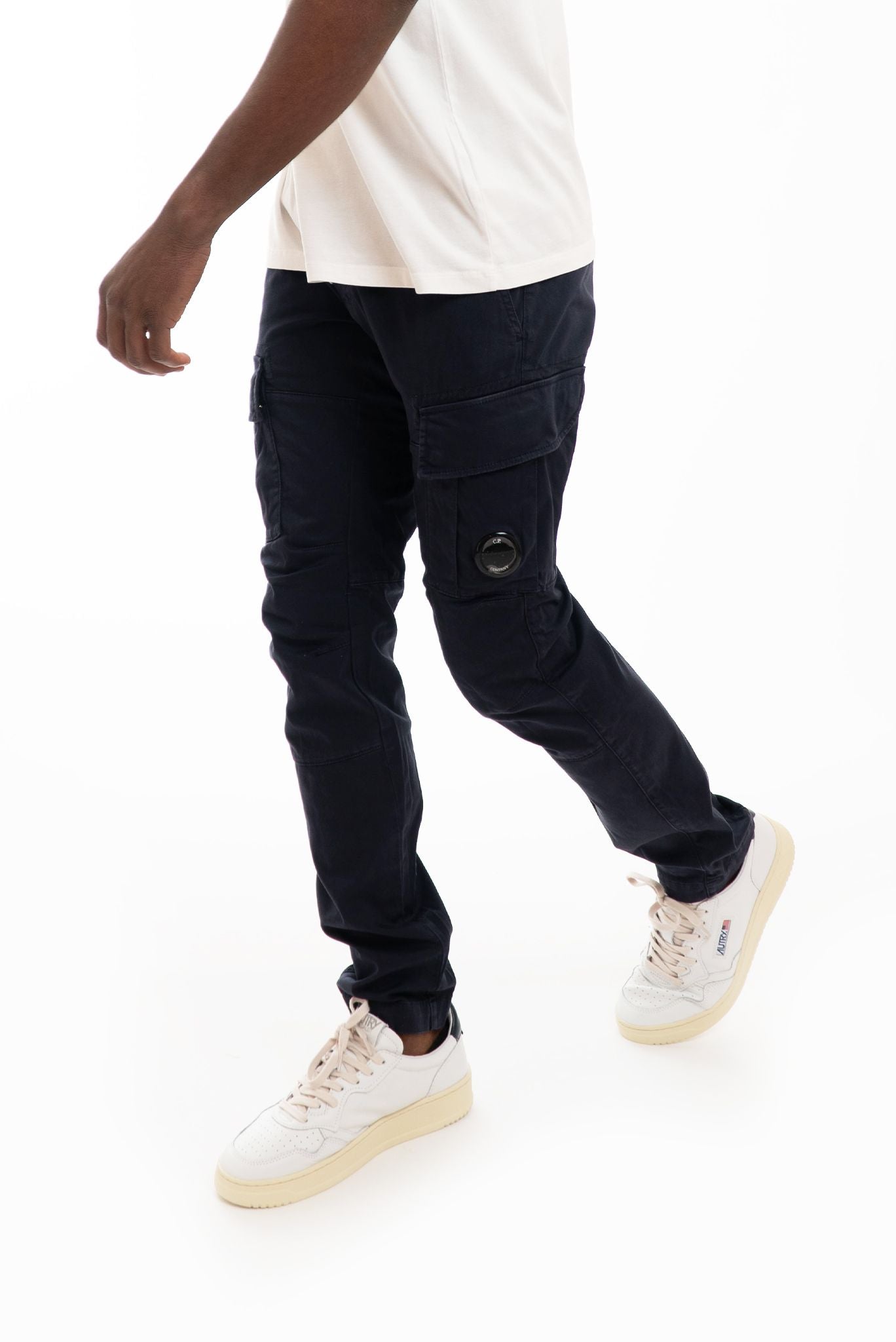 Pantaloni Cargo con Tasconi Blu